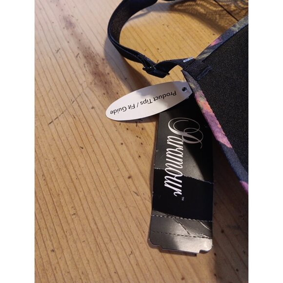 Paramour Carolina Bra 36C Floral Rose Seamless Plunge Contour Lace T-Back NWT - Picture 5 of 5